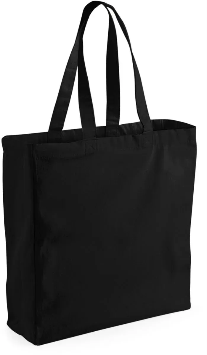 Westford Mill W 108 – Classic Canvas Shopper – Black