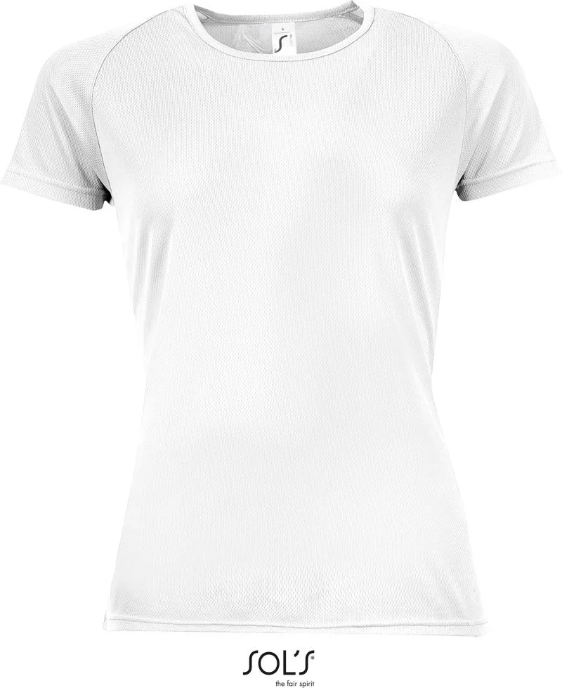 SOL's Collection Sporty Women – Damen Raglan Sport Shirt – White