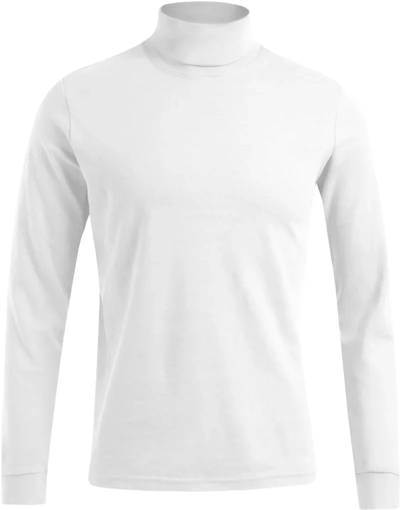 Promodoro 3407 – Rollkragen Shirt langarm – White