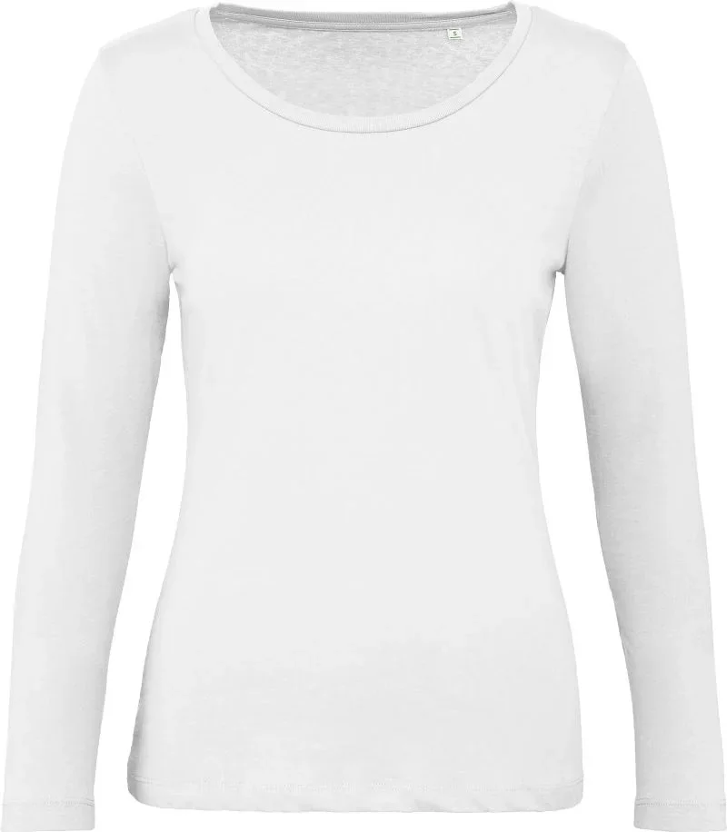 B&C Collection Inspire LSL T – Damen T-Shirt langarm – White