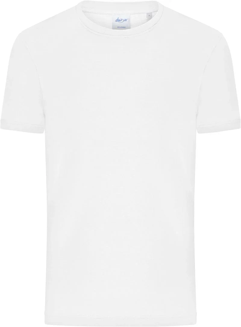 James & Nicholson 8040 – Herren Bio Feinripp T-Shirt – White
