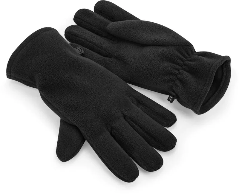 Beechfield B 298R – Fleece Handschuhe "Recycled" – Black