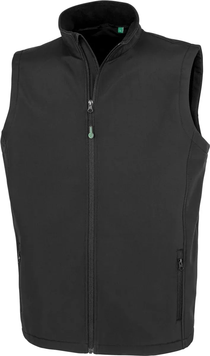 Result R 902M – Herren 2-Lagen Softshell Gilet "Printable" – Black