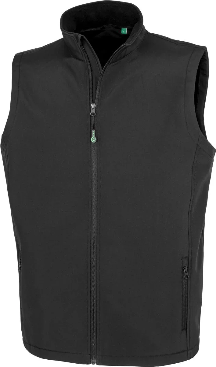 Result R 902M – Herren 2-Lagen Softshell Gilet "Printable" – Black