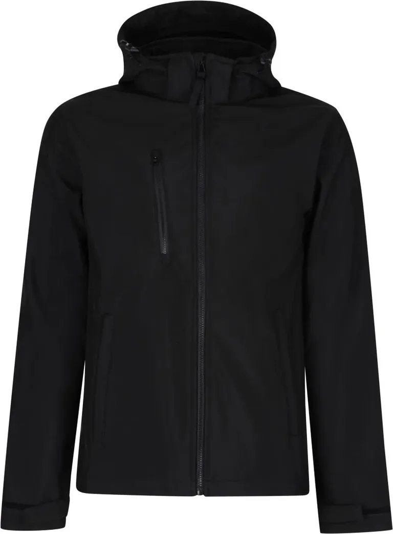 Regatta Professional TRA 701 – 3-Lagen Kapuzen Softshell Jacke "Venturer" – Black/Black