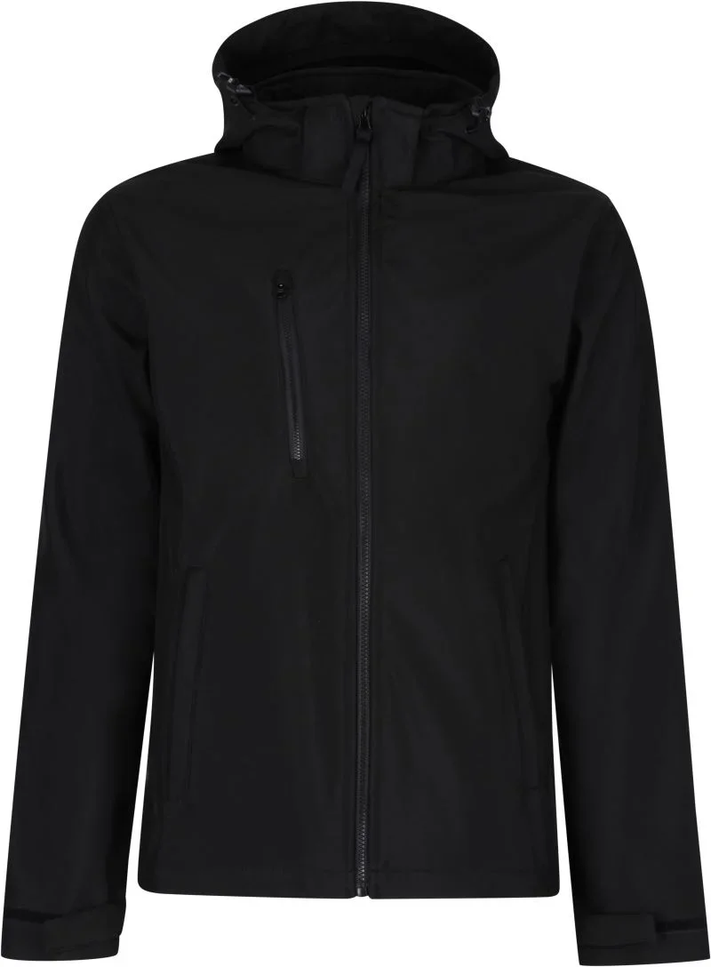 Regatta Professional TRA 701 – 3-Lagen Kapuzen Softshell Jacke "Venturer" – Black/Black