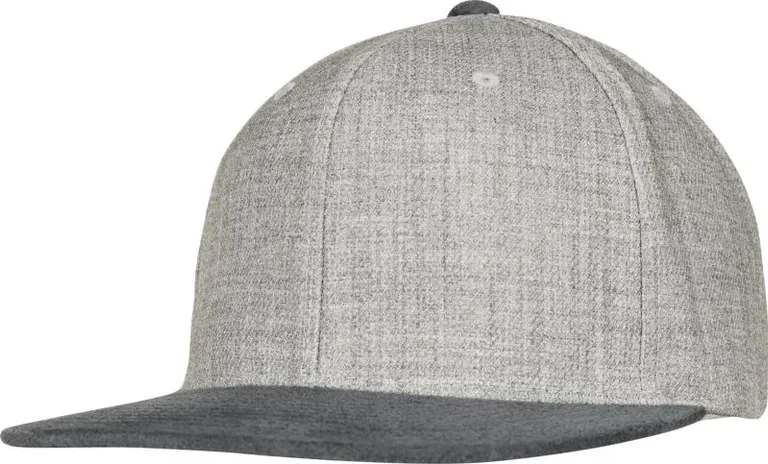 Flexfit 6089MS/6089VM – 6 Panel Snapback Kappe "Melange" – Grey/Grey