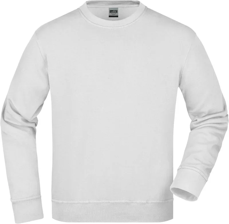 James & Nicholson JN 840 – Workwear Sweater – White