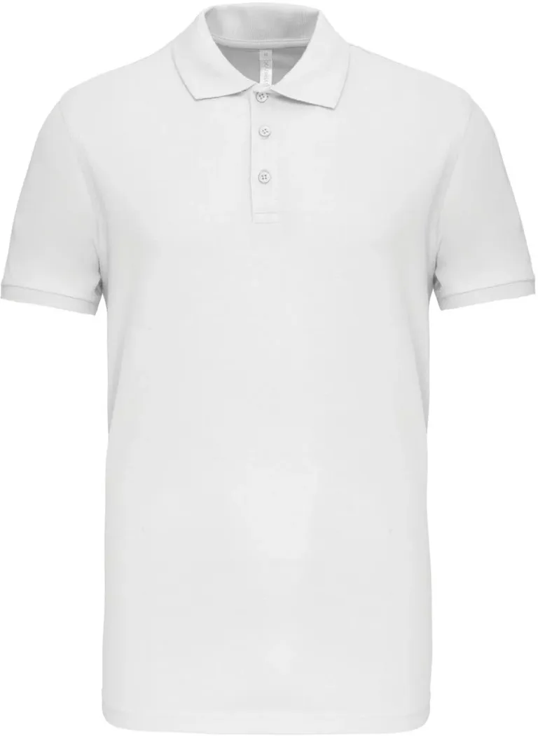 Kariban K 239 – Herren Stretch Piqué Polo – White