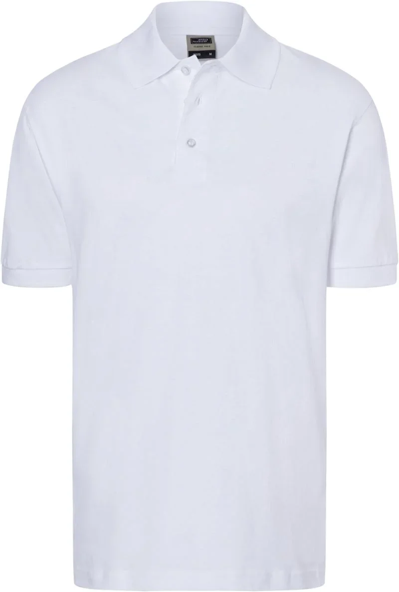 James & Nicholson JN 70 – Piqué Polo – White