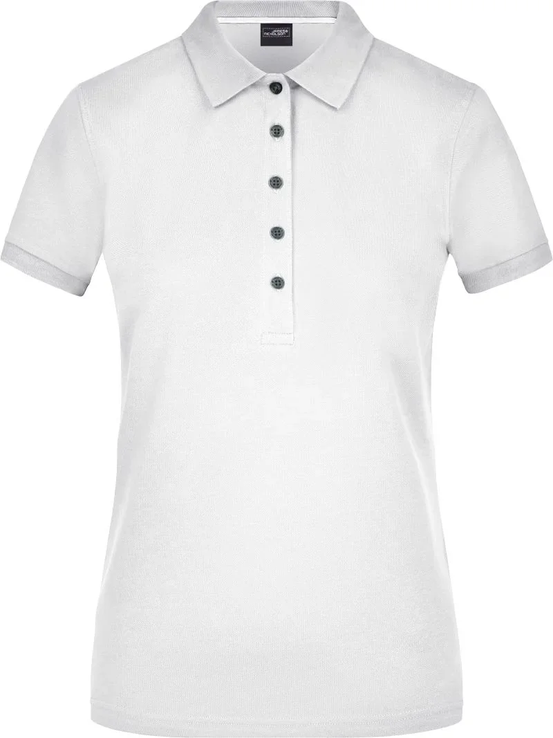 James & Nicholson JN 707 – Damen Pima Piqué Polo – White