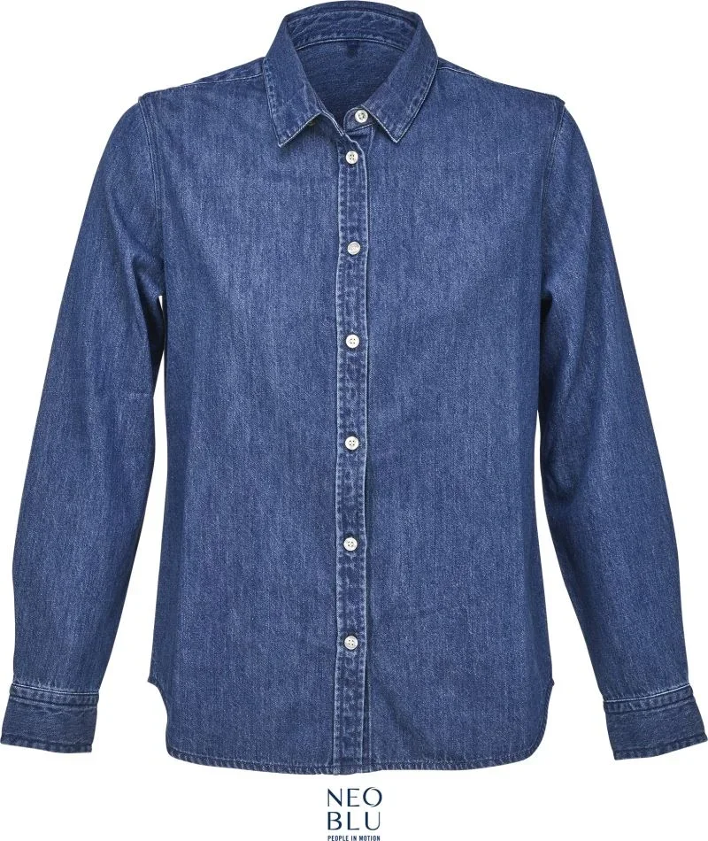 NEOBLU Bennett Women – Denim Bluse – Stone Wash