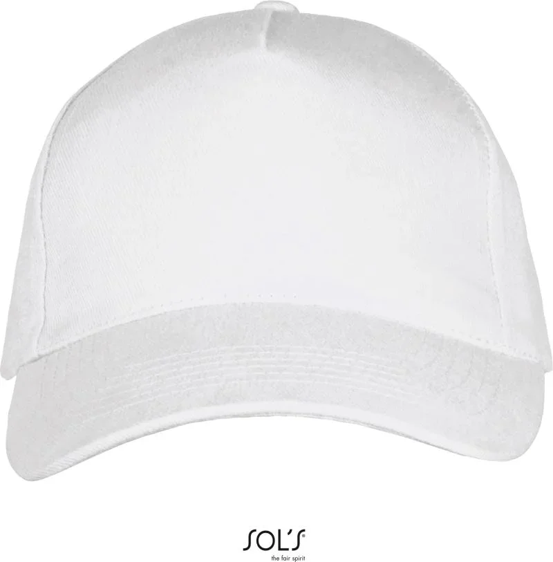 SOL's Collection Long Beach – 5 Panel Sandwich Kappe – White