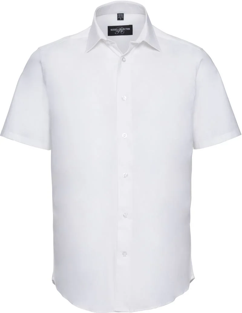 Russell Athletic 947M – Stretch Hemd kurzarm – White