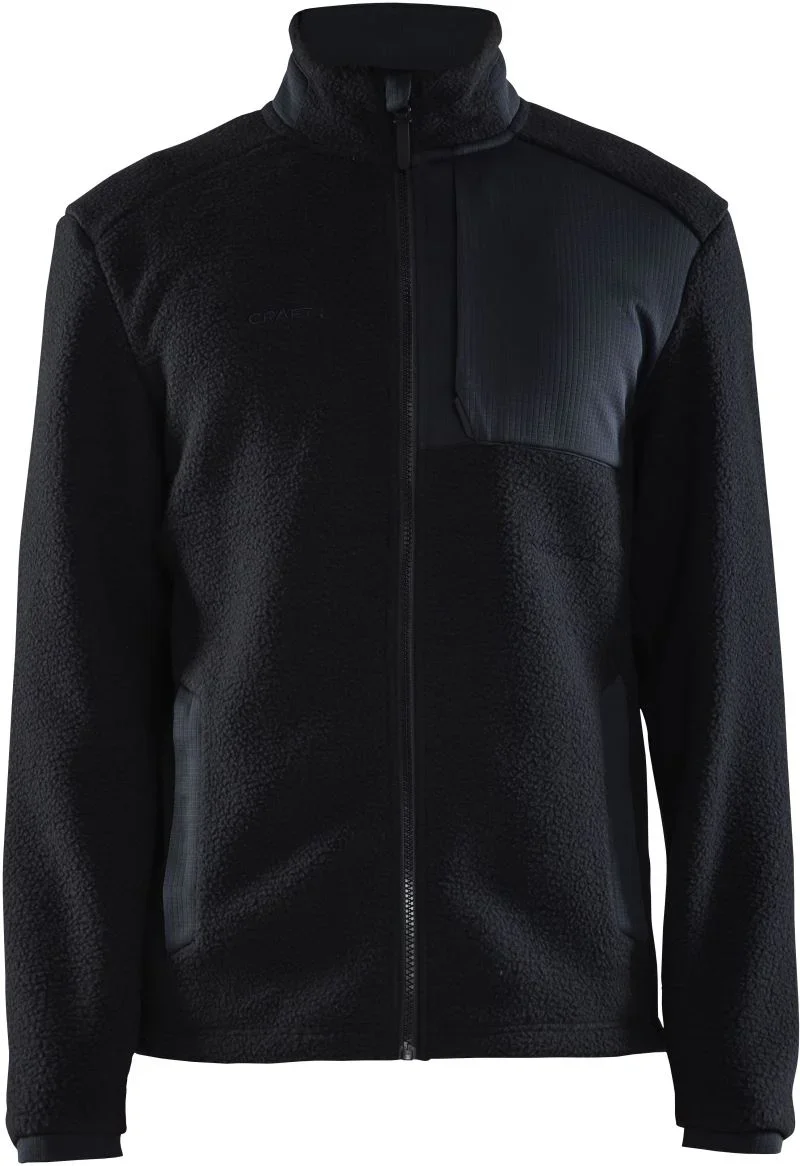 Craft Corporate ADV Pile Fleece Jacket M – Herren Sherpa Fleece Jacke – Black
