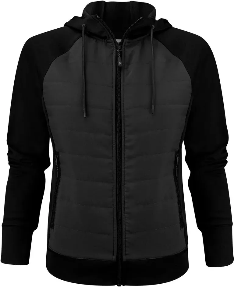 James Harvest Keyport Jacket Women – Damen Hybrid Jacke "Two-Tone" – Black