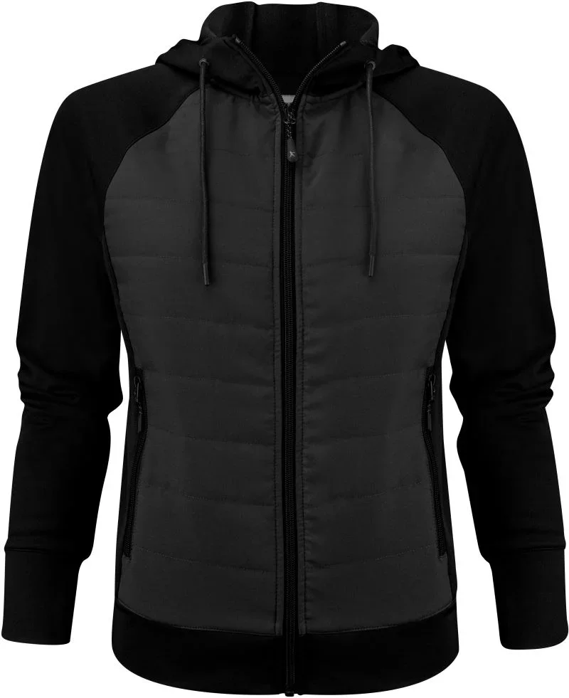 James Harvest Keyport Jacket Women – Damen Hybrid Jacke "Two-Tone" – Black