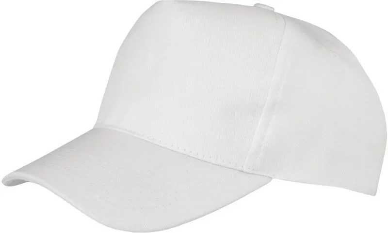 Result Headwear RC 084J – Kinder 5 Panel Kappe – White