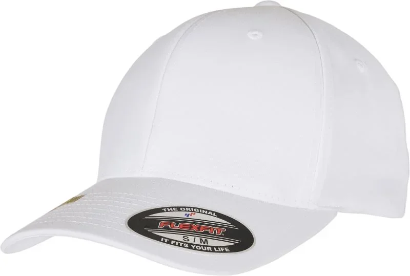 Flexfit 6277RP – 6 Panel Recycled Flexfit Kappe – White