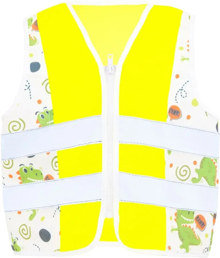 Korntex ACTION – Kinder Warnweste – Hi Vis Yellow/T-Rex