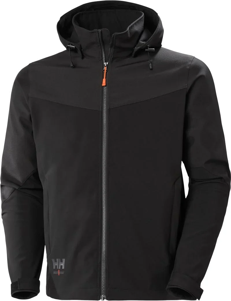 Helly Hansen Oxford 74290 – 3-Lagen Kapuzen Softshell Jacke "Oxford" – Black
