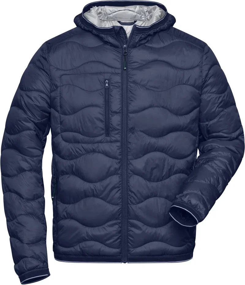 James & Nicholson JN 1156 – Herren Steppjacke – Navy/Silver