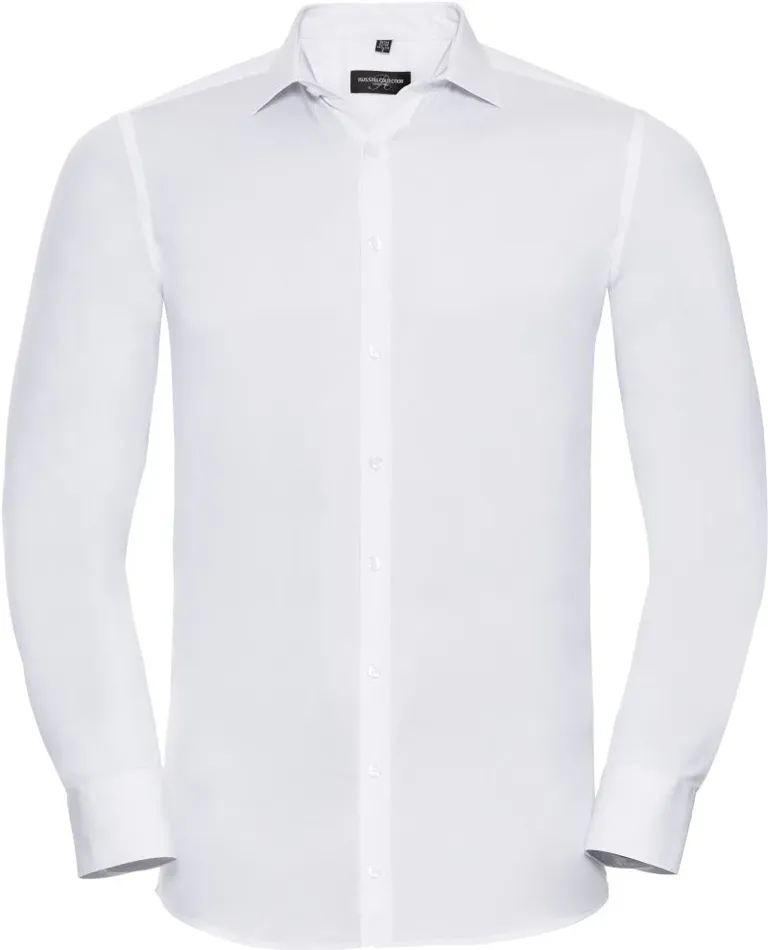 Russell Athletic 960M – Ultimate Stretch Hemd langarm – White