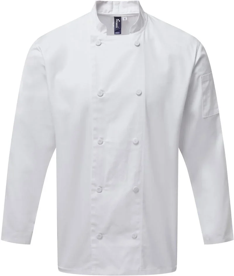 Premier PR 903 – Kochjacke langarm "Coolchecker®" – White