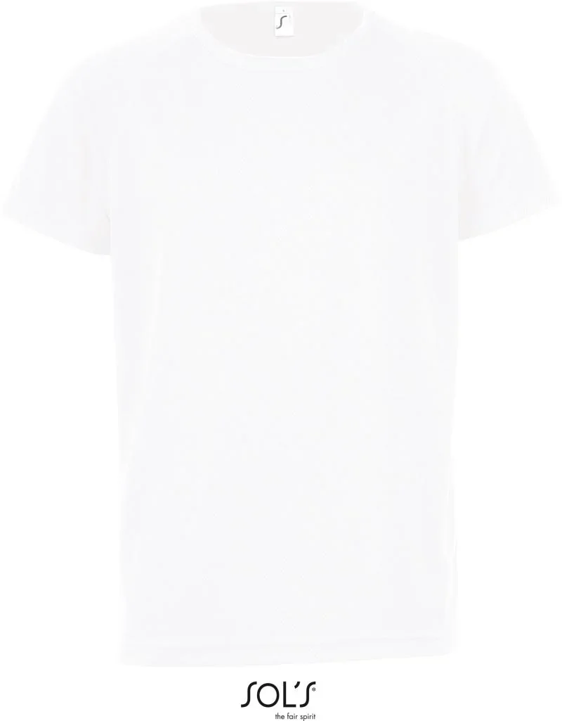 SOL's Collection Sporty Kids – Kinder Raglan Sport Shirt – White
