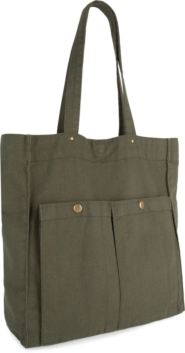 KiMood KI 3215 – Baumwolltasche – Washed Kombu Green