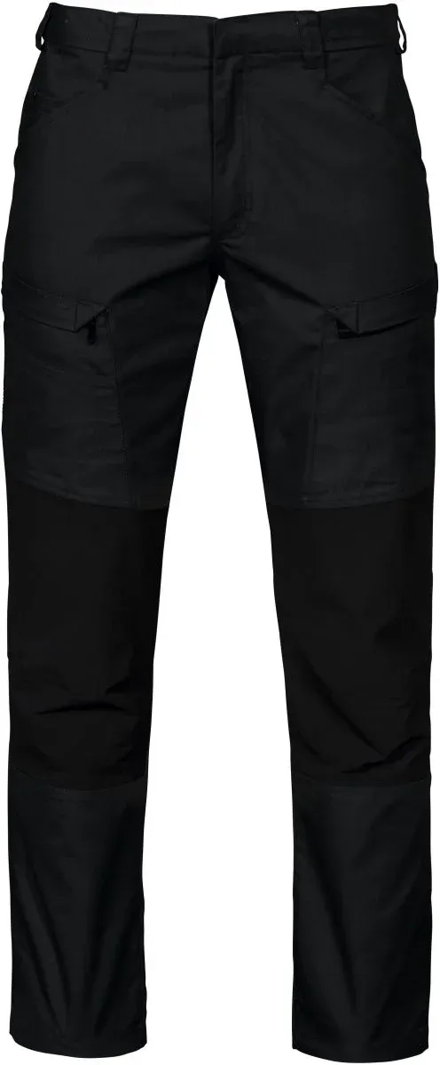 Projob 2520 Waistpants Stretch (62) – Herren Kontrast Stretch Workwear Hose – Black