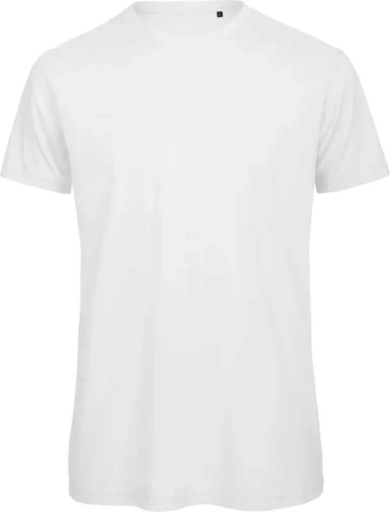 B&C Collection Inspire T – Herren Bio Medium Fit T-Shirt – White