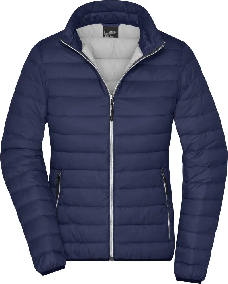 James & Nicholson JN 1139 – Damen Daunenjacke – Navy/Silver