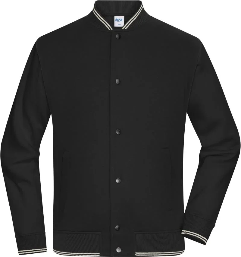 James & Nicholson 8044 – Bio College Jacke – Black/Black