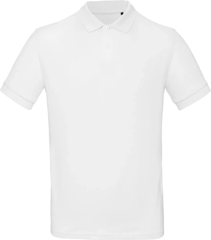 B&C Collection Inspire Polo – Herren Bio Piqué Polo – White