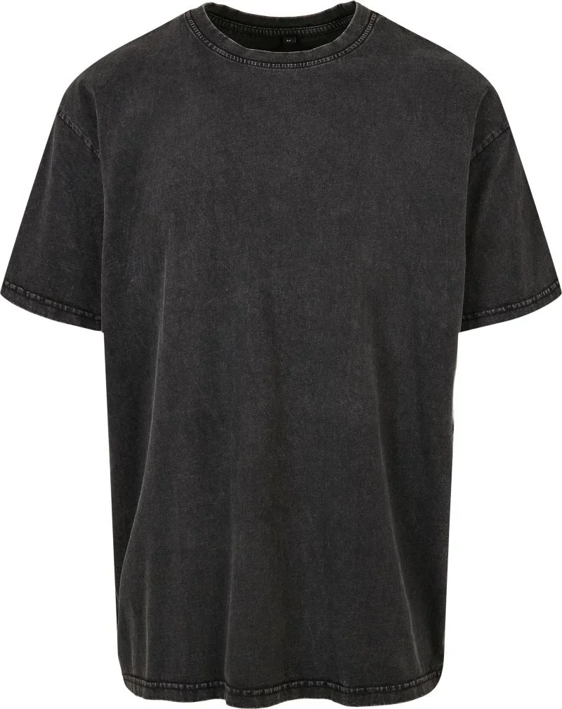 Build your Brand BY 189 – Herren T-Shirt "Acid Wash" – Black