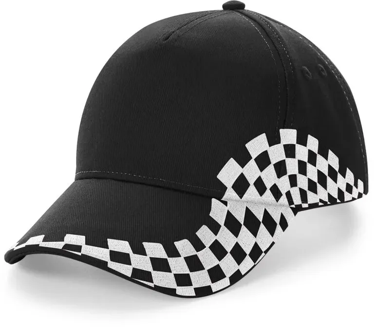 Beechfield B 159 – 5 Panel Kappe "Grand Prix" – Black