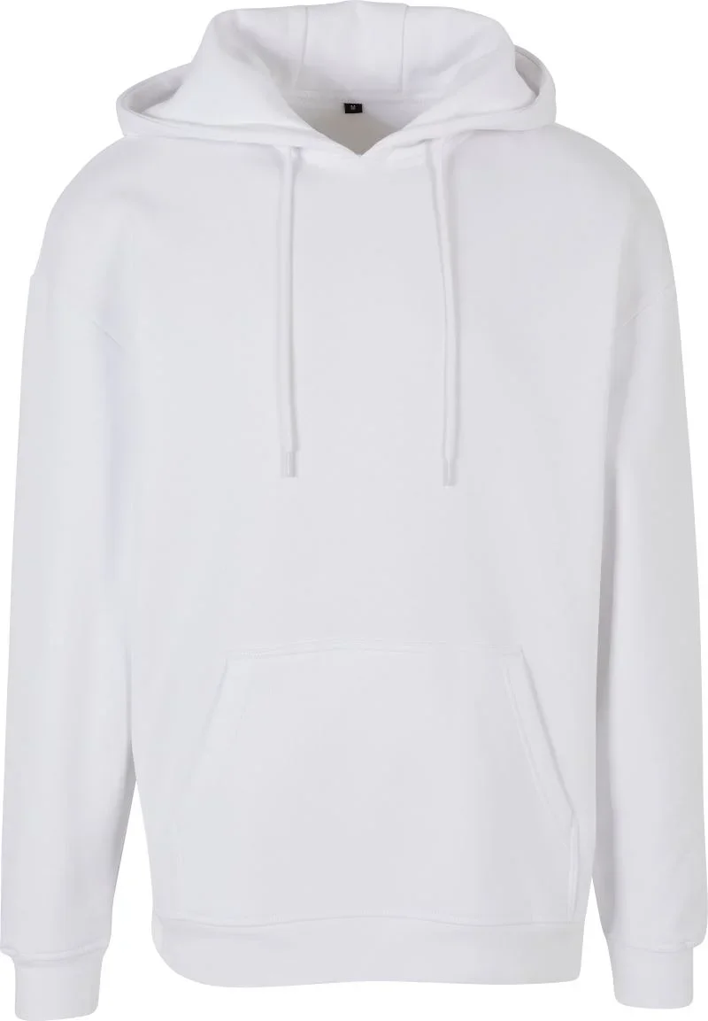 Build your Brand BB 006 – Schwerer Oversize Kapuzen Sweater – White