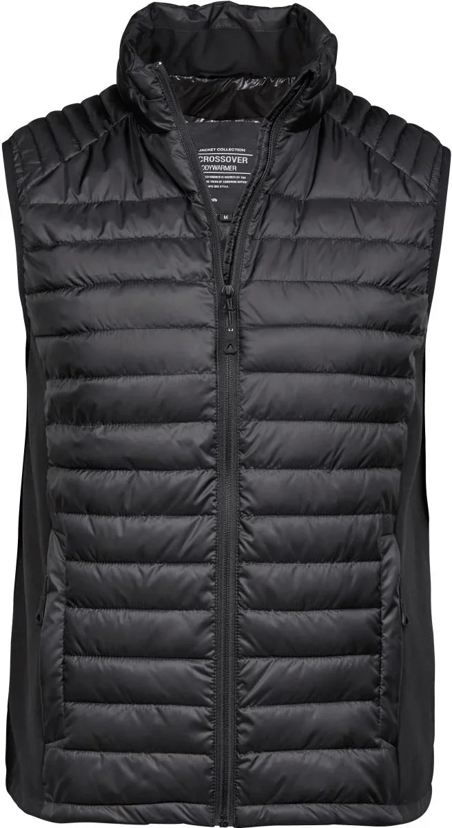 TEE JAYS TJ 9624 – Herren Crossover Bodywarmer – Black/Black/Black