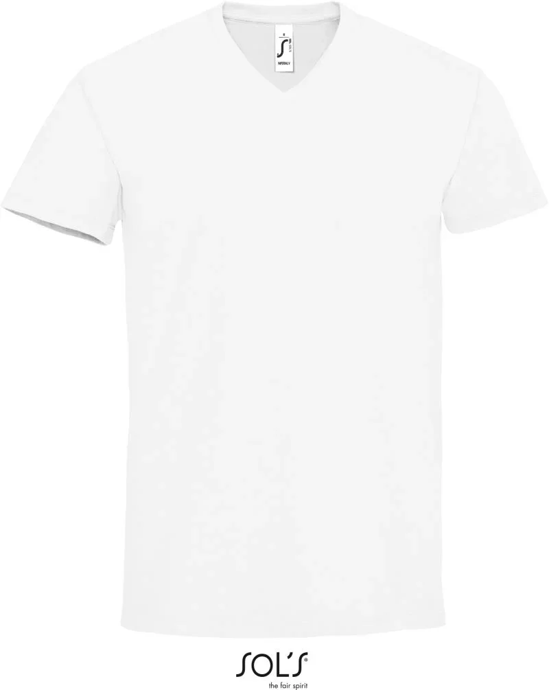 SOL's Collection Imperial V Men – Schweres Herren V-Ausschnitt T-Shirt – White