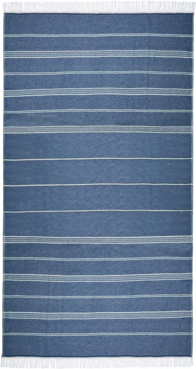 The One Towelling Recycled Hamam Towel – Hamamtuch "Recycled" – Navy
