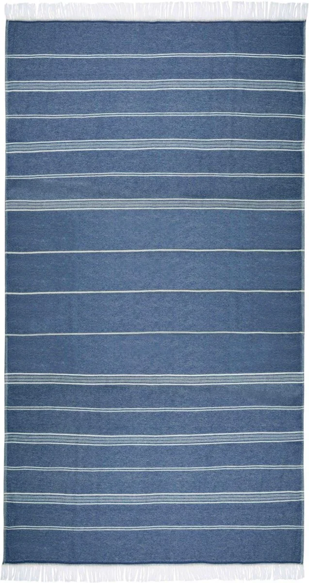 The One Towelling Recycled Hamam Towel – Hamamtuch "Recycled" – Navy