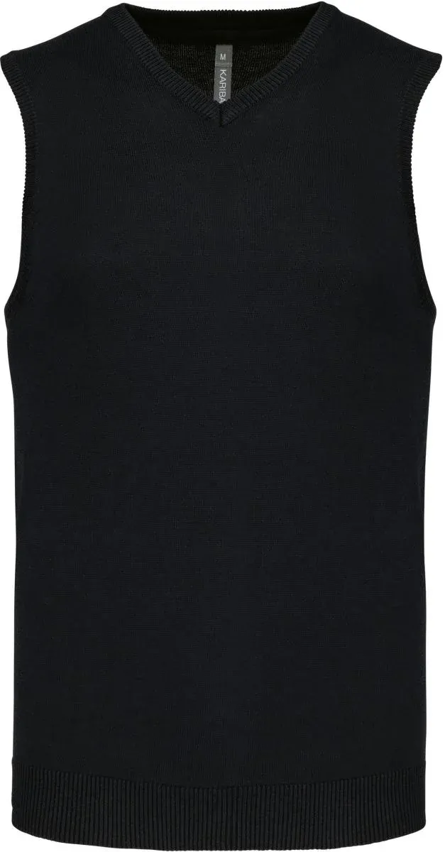 Kariban K 969 – Herren V-Ausschnitt Pullunder – Black