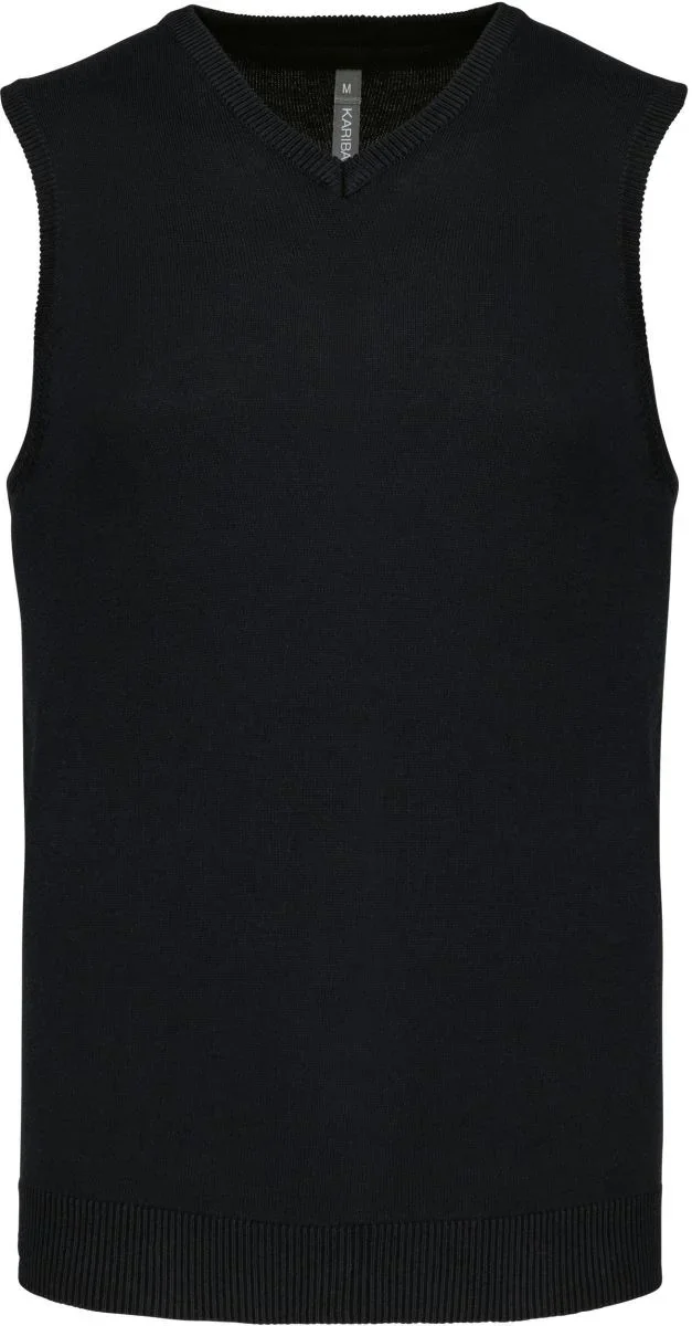 Kariban K 969 – Herren V-Ausschnitt Pullunder – Black