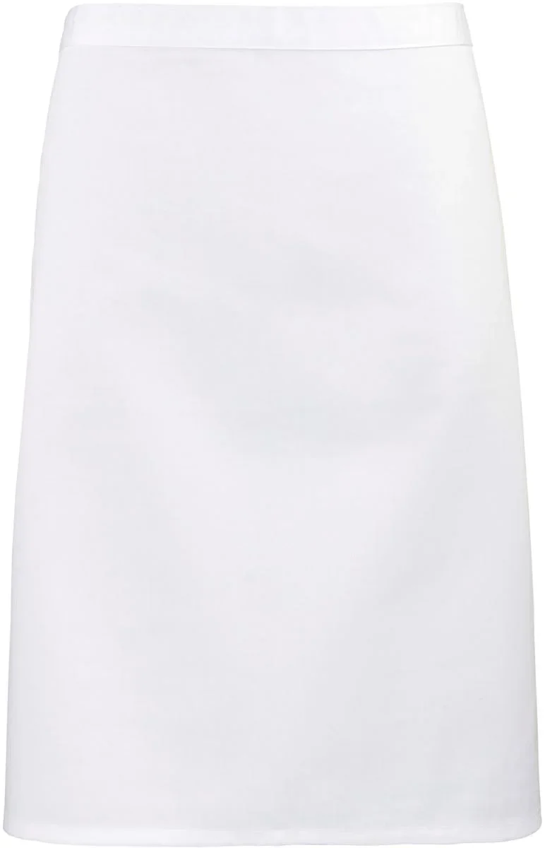 Premier PR 151 – Hüftschürze kurz "Colours" – White