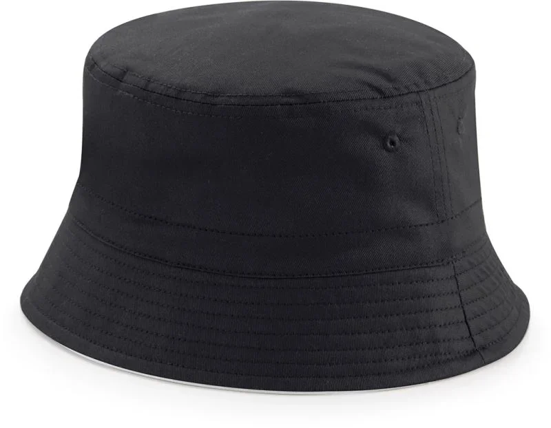 Beechfield B 686 – Fischer Hut "Reversible Bucket Hat" – Black/Light Grey