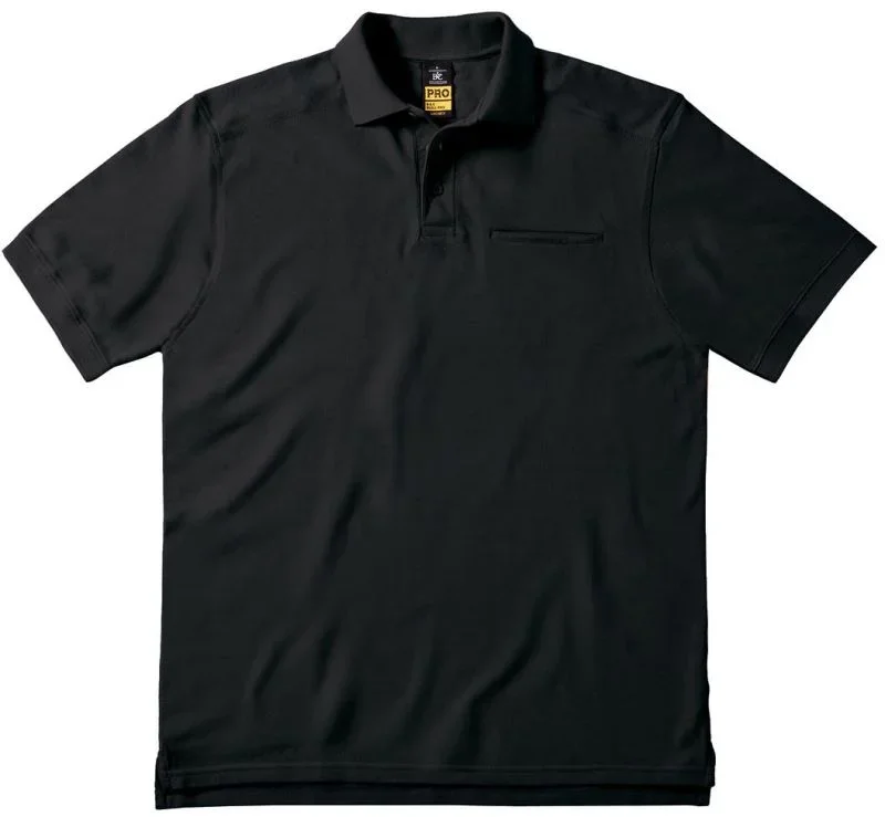 B&C Collection Skill Pro – Workwear Piqué Polo – Black