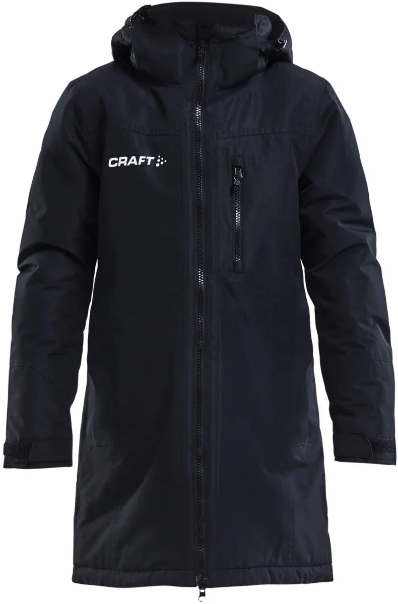 Craft Teamwear Parka Jacket Jr – Wattierter Kinder Parka – Black