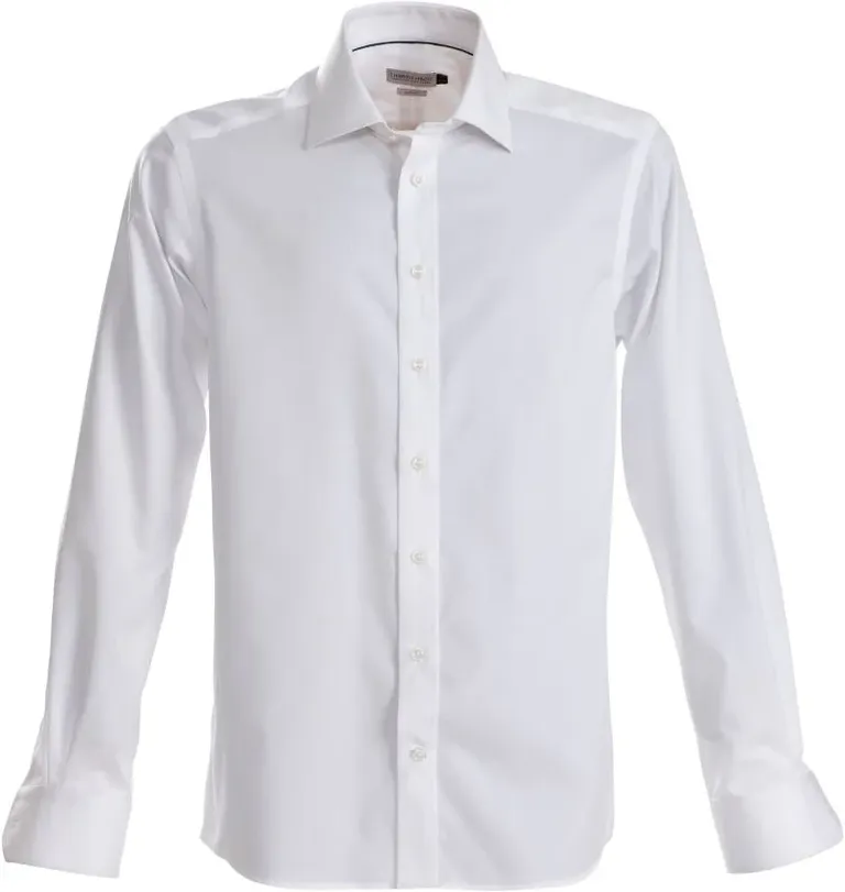 J.Harvest & Frost GB 01 Regular Men – Hemd langarm bügelfrei – White