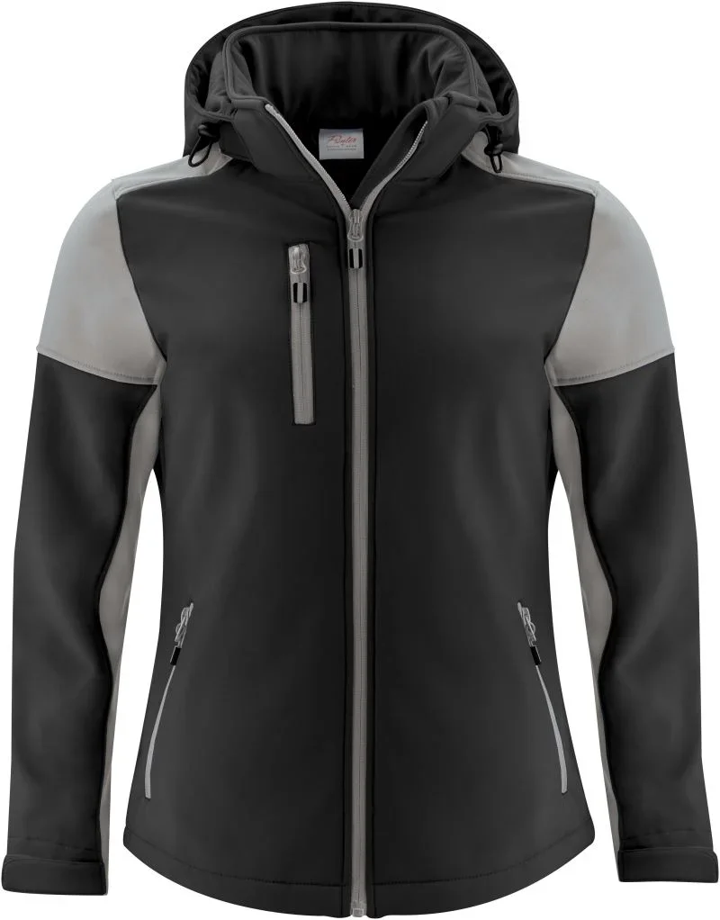 Printer Prime Softshell Women – Damen Softshell Jacke – Black/Anthracite